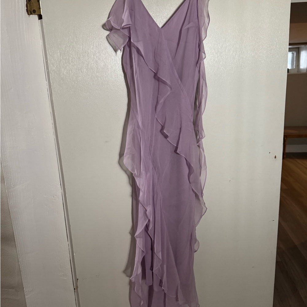 Amanda Uprichard Lilac Asymmetrical Dress